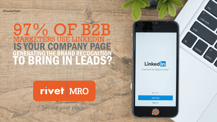 B2B Marketers using LinkedIn to generate leads