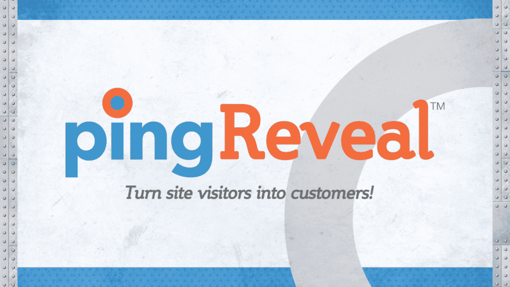 PingReveal Logo AI Tools for Distributors- Turn Site Visitors into Customers