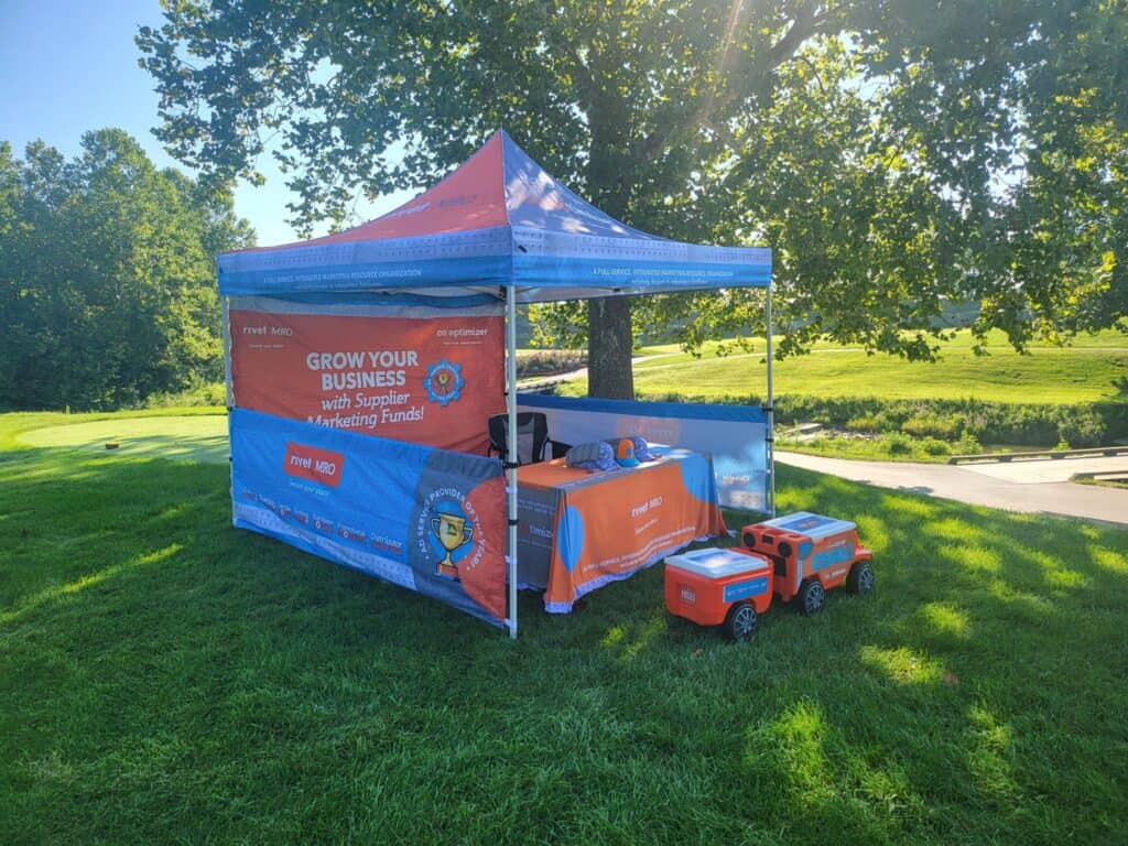 cooler & tent