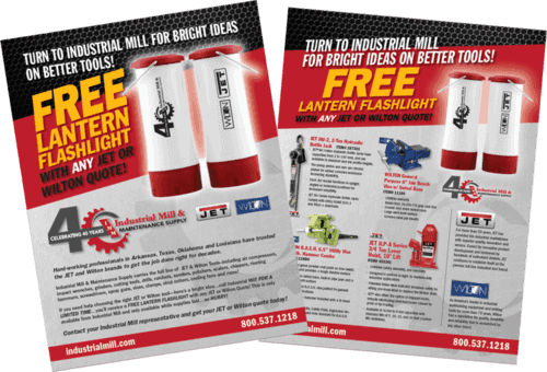 Industrial Mil banner Of Free Lantern Flashlight